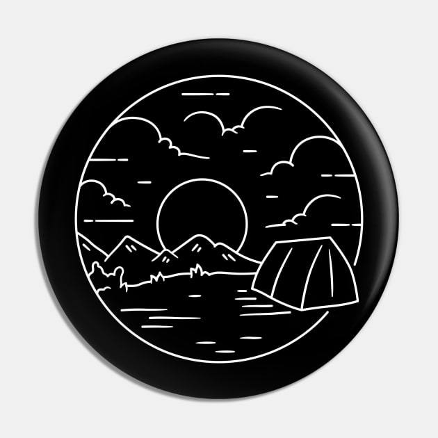 Camping area Pin by teeszone_design