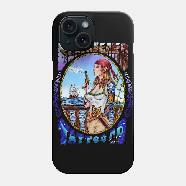 Blackbeard Tattoo Co. Phone Case by Redemption Tshirt Co.