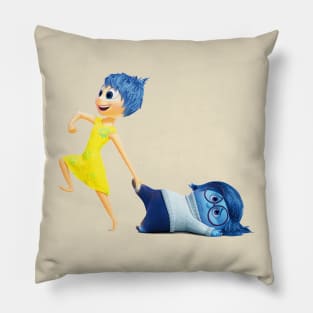 joy and sadness Pillow