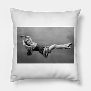 Rope Dancer Woman Milan Italy 1880s Leonel Ricci Pillow