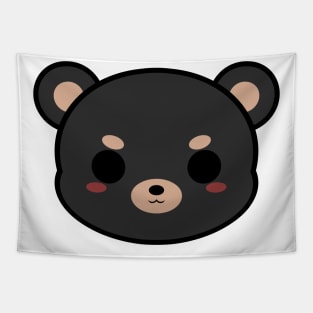 Cute Black Bear Tapestry