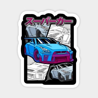 JDM GT-R Nippon Street Racing Car Magnet