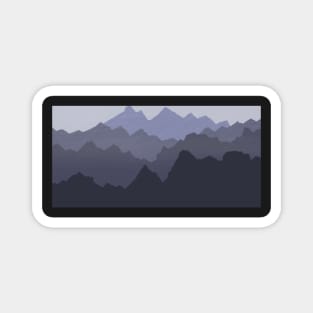 Purple Mountains Magnet