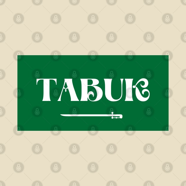 Tabuk City in Saudi Arabian Flag by aybe7elf