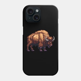 Pixelated Bison Artistry Phone Case