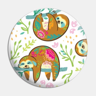 Caramel Sloths Pin