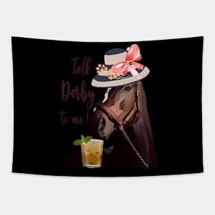 Talk Derby To Me-Mint Juleps-Derby Horse Racing Tapestry