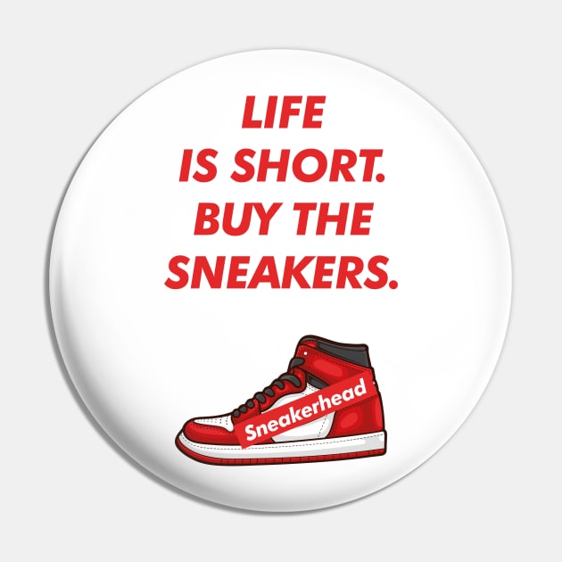 Hypebeast Red Sneaker Pin by milatees