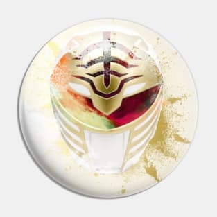 WHITE RANGER IS THE GOAT MMPR Pin