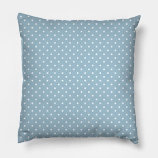 Blue White Dots Back To School Pattern Pillow