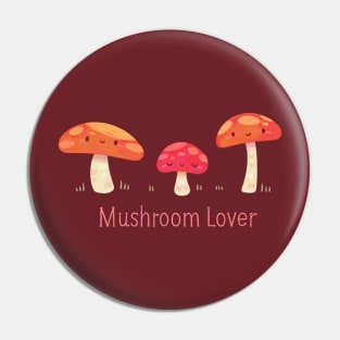 Mushroom Lover Pin