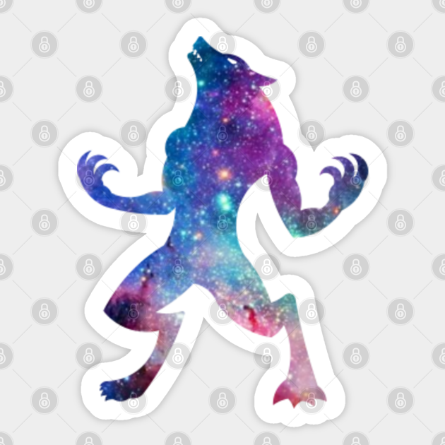 Cute And Cool 3d Galaxy Werewolf Galaxy Wolf Sticker Teepublic A collection of the top 22 cute galaxy wolf wallpapers and backgrounds available for download for free. cute and cool 3d galaxy werewolf