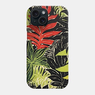 Tropical Jungle Leaves Boho Colorful Phone Case