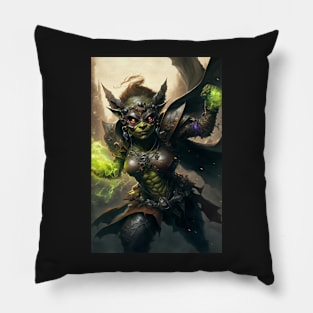 Goblin Sorcerer Superhero Pillow