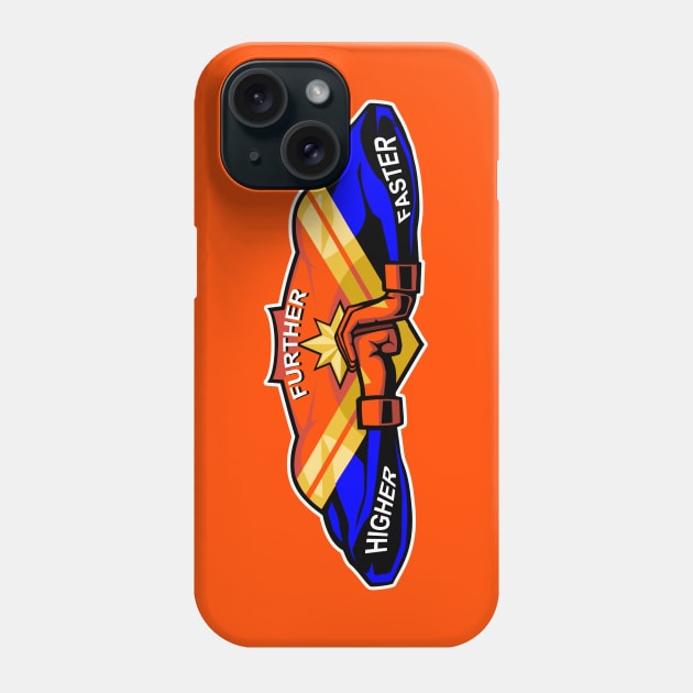 HIGHER FURTHER FASTER Phone Case by Darian_Robbins