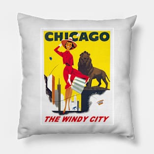 Chicago The Windy City Pillow