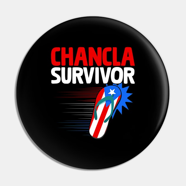 Chancla Survivor La Chancla Puerto Rican Puerto Rico Flag Pin by Alex21