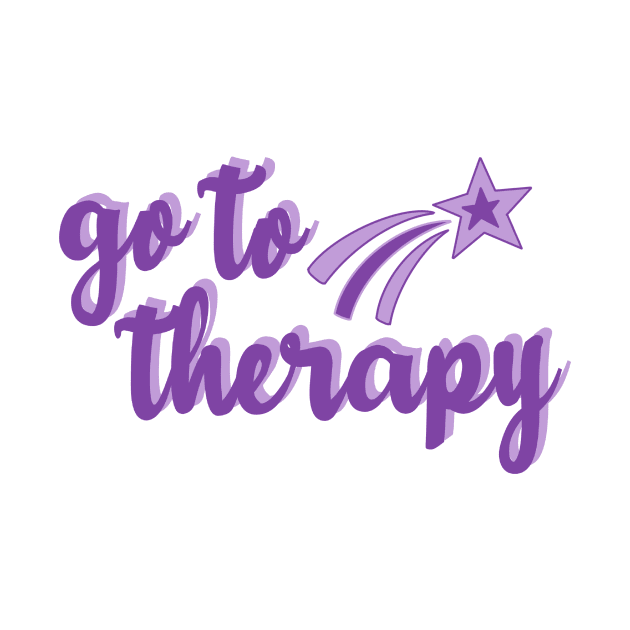 Go To Therapy Purple Shooting Star by GrellenDraws