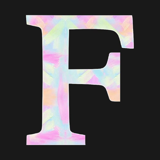 The Letter F Rainbow Design by Claireandrewss