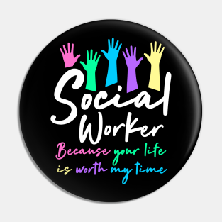 Social Worker Pin - Social Worker by TheBestHumorApparel
