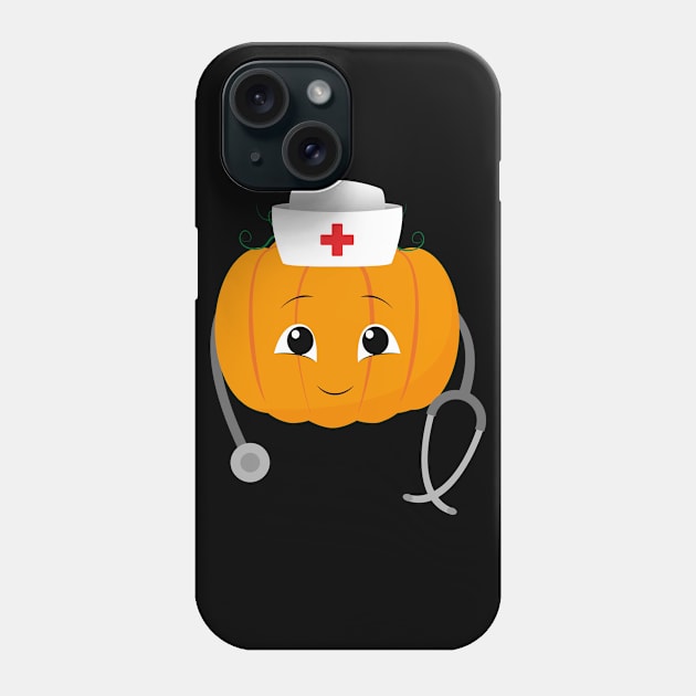 Pumpkin Nurse Costume Funny Halloween Phone Case by trendingoriginals