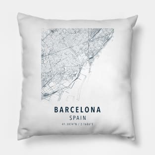 barcelona simple map Pillow