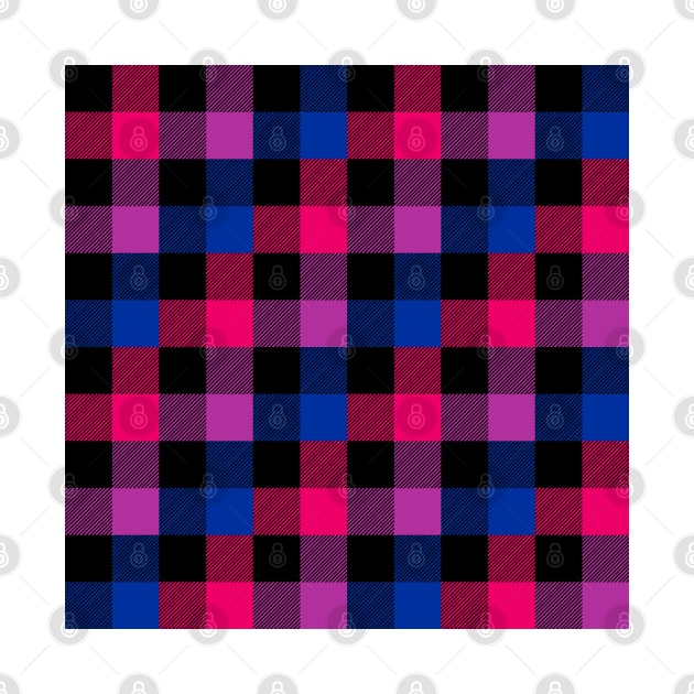 Bi Flag Plaid Pattern by Gedwolcraeft