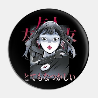 Dramatic Pose Anime Girl Pin