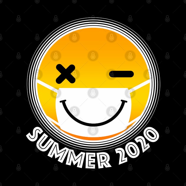 Corona Smile Tanned Mask Summer 2020 by Soba Wave Studio