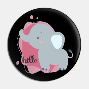 Hello Cute and Smart Cookie Sweet little happy elephant cute baby outfit Pin