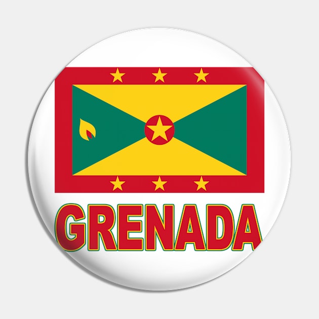 The Pride of Grenada - National Flag Design Pin by Naves