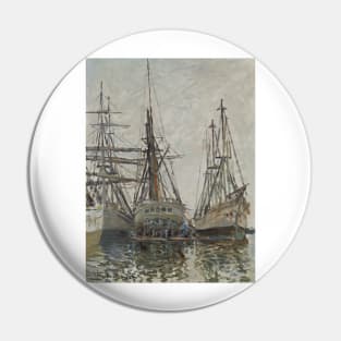 Bateaux dans un port by Claude Monet Pin