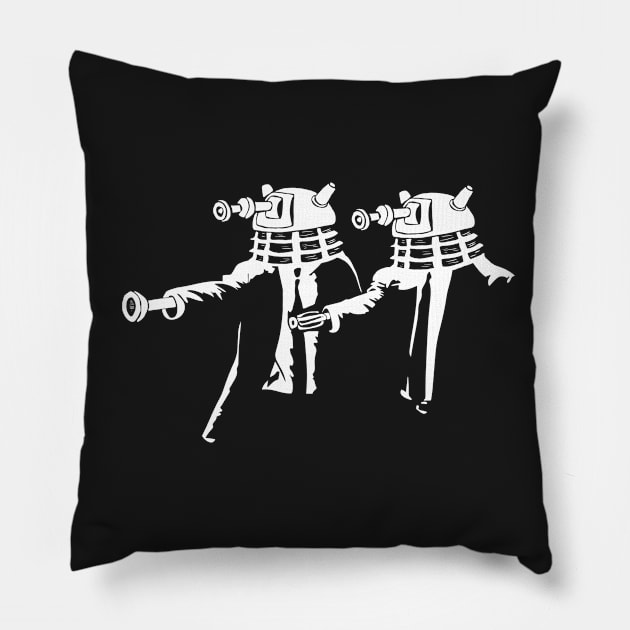 Dalek Fiction! Pillow by Daltoon