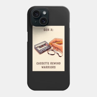 Gen X: Cassette Rewind Warriors, view 1 Phone Case