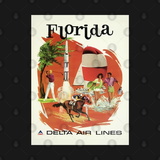 Florida - Vintage Travel Poster by Culturio