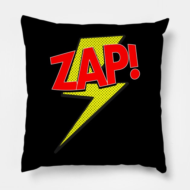 ZAP! Pillow by nickemporium1