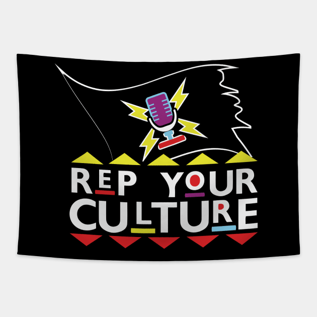 The Rep Your Culture Line: Represent! T-Shirt Tapestry by The Culture Marauders