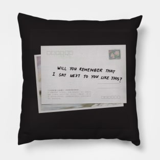 Will You Remember Postcard (2) Pillow