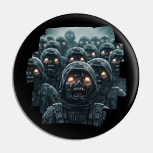 zombie army Pin