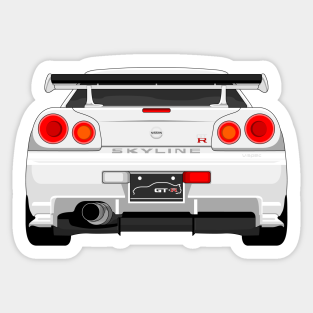 Nissan Skyline R34 Stickers Teepublic