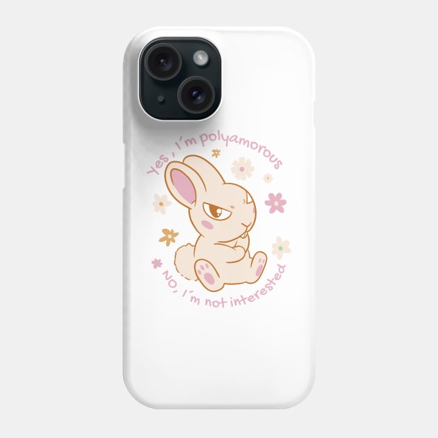 Bunny Polyamorous   P R t shirt Phone Case by LindenDesigns