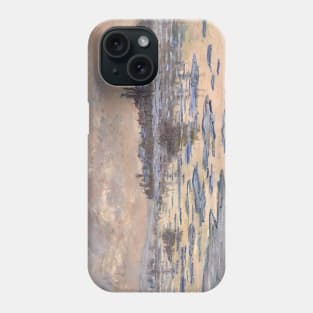 La Seine A Lavacourt, Debacle by Claude Monet Phone Case