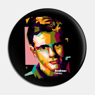 The Legends Singer Andreas In Wpap Art Pin