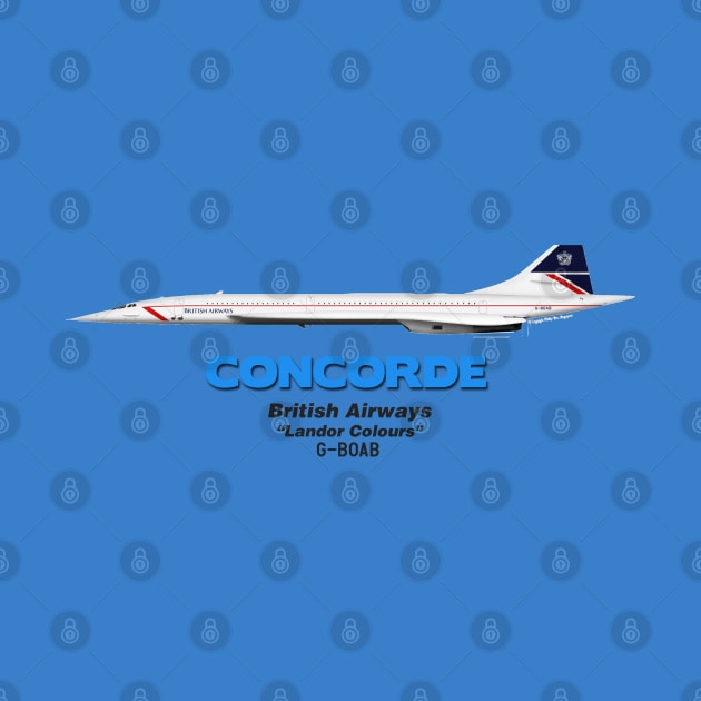 Concorde - British Airways "Landor Colours" by TheArtofFlying