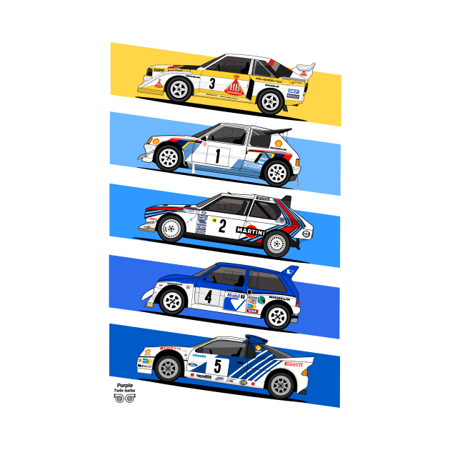 Group B 1986 line up by Purple twin-turbo