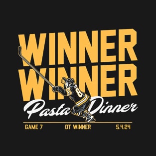 David Pastrnak Winner Winner Pasta Dinner T-Shirt