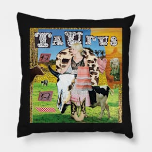 Taurus collage Pillow