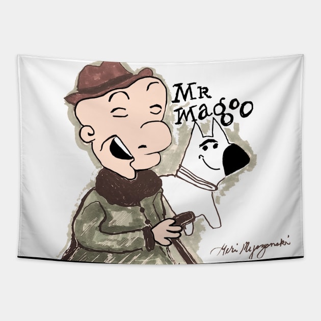 Mr Magoo and McBarker from Whats New Mr Magoo Tapestry by TheArtQueenOfMichigan 