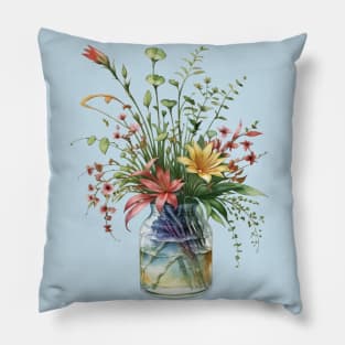 Botanical Watercolors - Bouquet Pillow