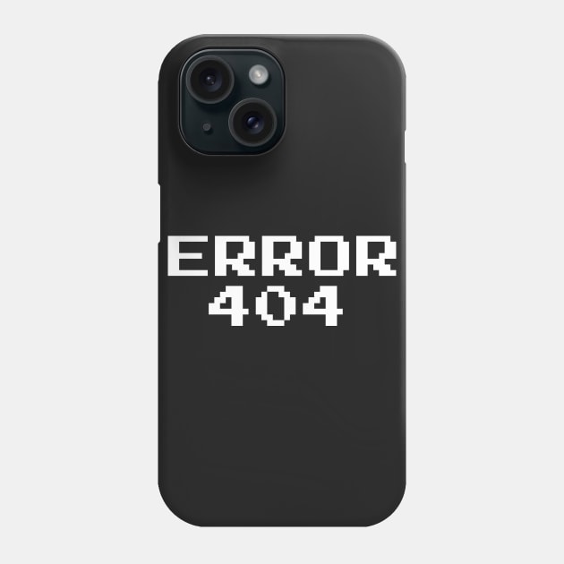 ERROR 404! In White Phone Case by ShinyBat